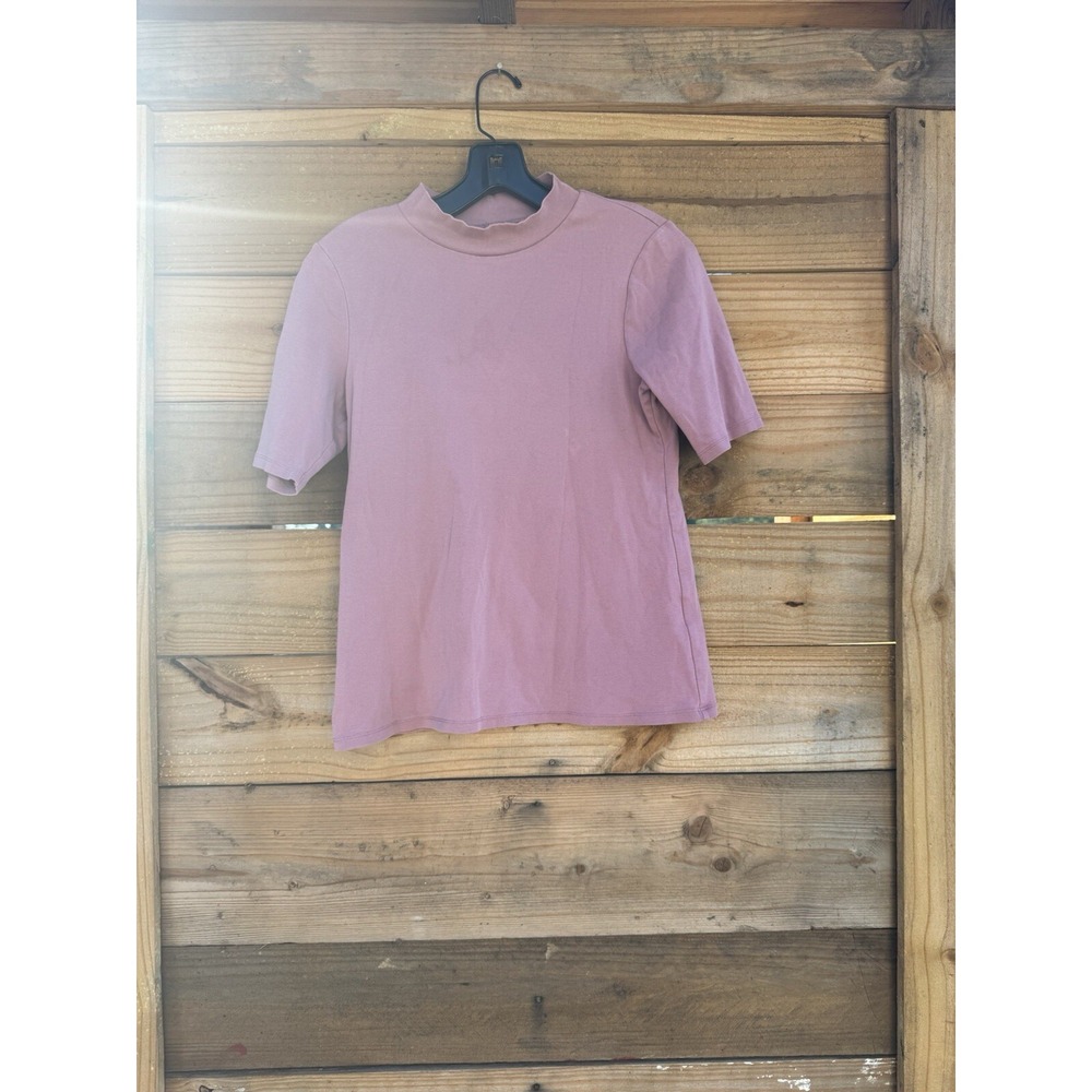 Uniqlo Mock Turtle Neck Women's Shirt Soft Shirt Size Medium